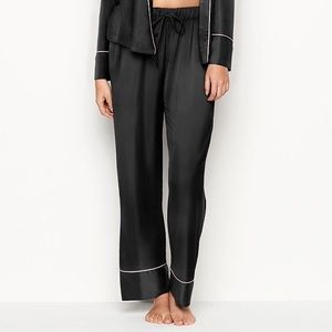 Victoria’s Secret Solid Black Pajama Pants Sz M